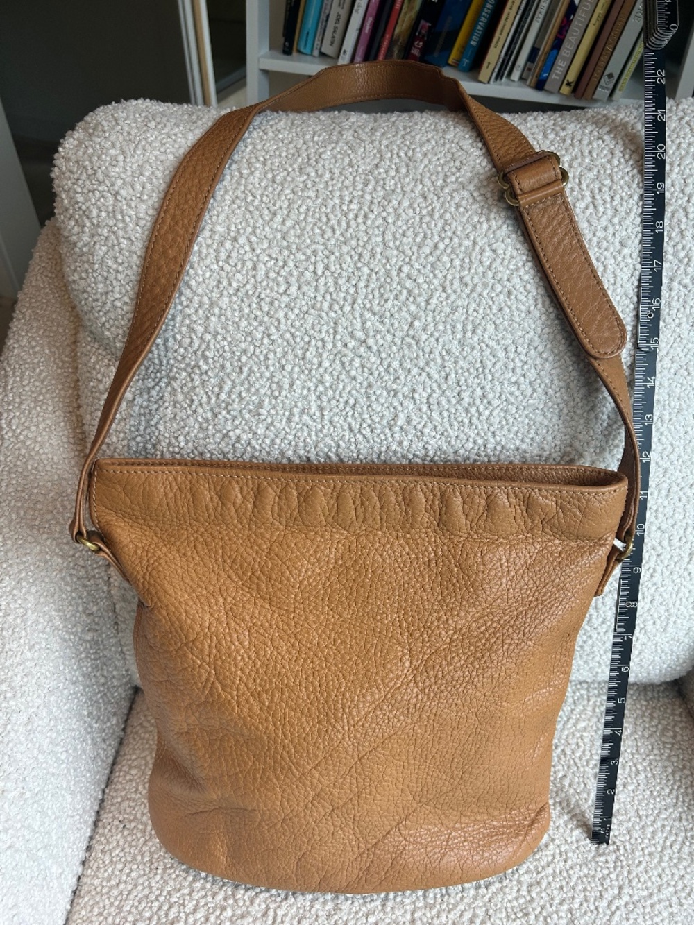 COACH vintage, numbered, mellow warm tone leather bag